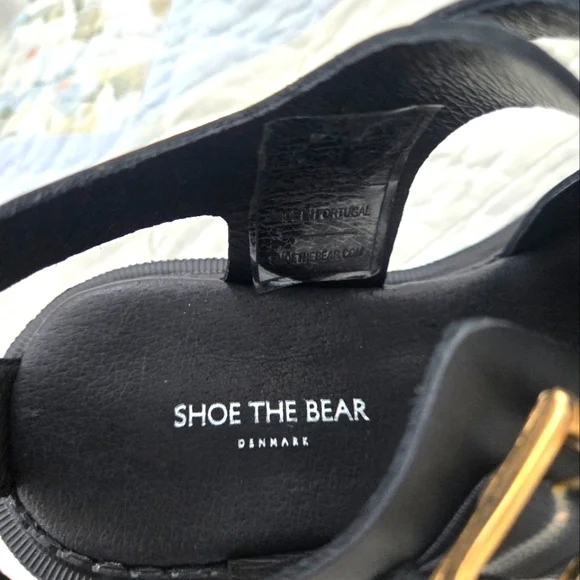 Black leather fisherman Sandals made in Portugal. Size 7.5 - Picture 3 of 4